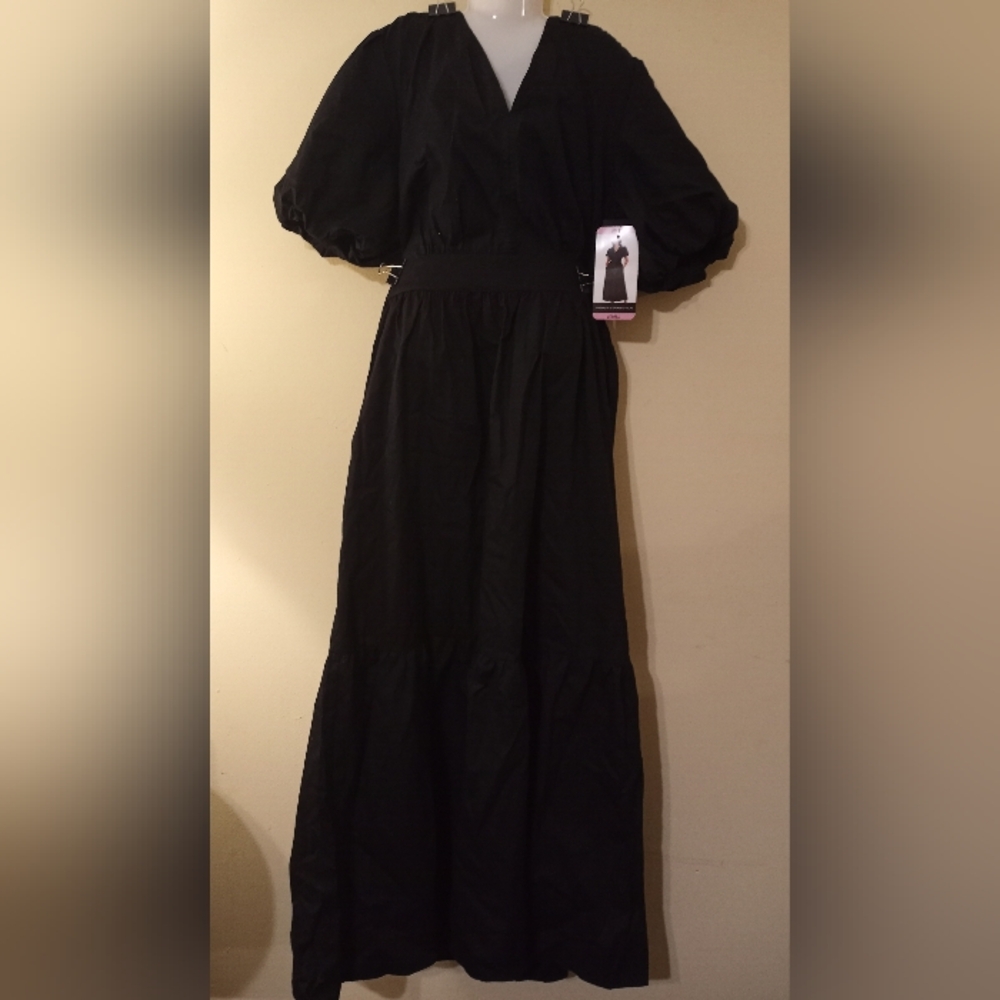 French Connection Black Midi Dress - Picture 3 of 4